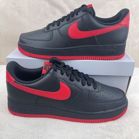 Nike Other - Nike Air Force 1 '07 Shoes Black "Bred" Men's